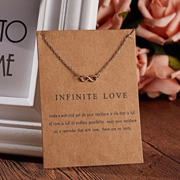 ⭐️ 5 for $25 Infinite Love Gold Dainty Necklace - Picture 4 of 6